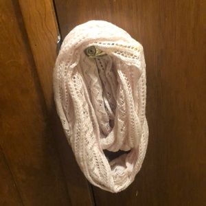 Blush pink infinity scarf